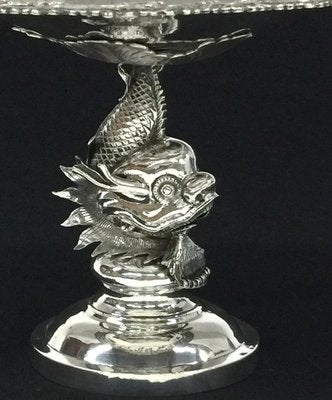 19th Century Chinese Export Silver Tazza by Tien Shing, Hong Kong-UCH-1224681