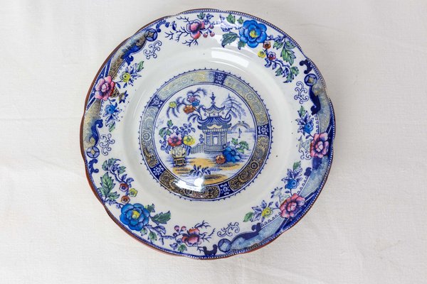 19th Century Chinese Faience Plate, France-RIU-1377598