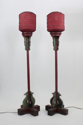 19th Century Chinese Floor Lamps, Set of 2-FTN-1363323