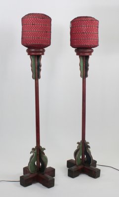 19th Century Chinese Floor Lamps, Set of 2-FTN-1363323