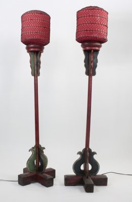 19th Century Chinese Floor Lamps, Set of 2-FTN-1363323