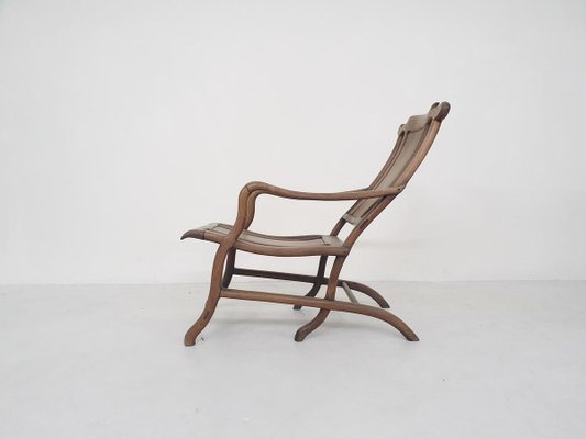 19th-Century Chinese Moon Gazer Lounge Chair In Solid Wood-ZO-830636