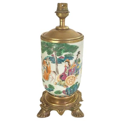 19th Century Chinese Table Lamp on Brass Mount-UR-1734470