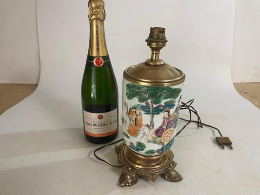 19th Century Chinese Table Lamp on Brass Mount-UR-1734470