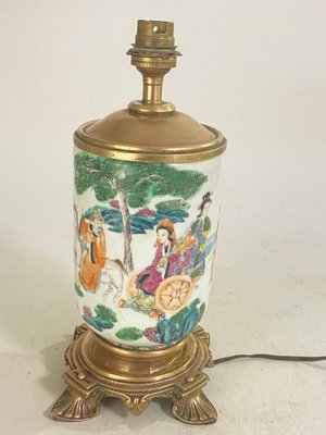 19th Century Chinese Table Lamp on Brass Mount-UR-1734470