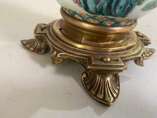 19th Century Chinese Table Lamp on Brass Mount-UR-1734470