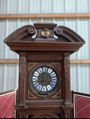 19th Century Clock with Hand-Painted Portraits-AED-1752434