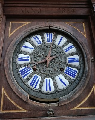 19th Century Clock with Hand-Painted Portraits-AED-1752434