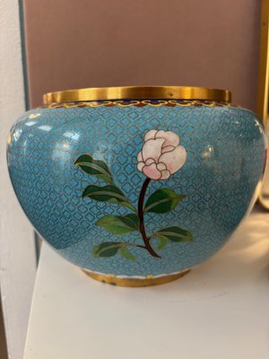 19th Century Cloisonné Bowl with Lid, China-SEI-2040395