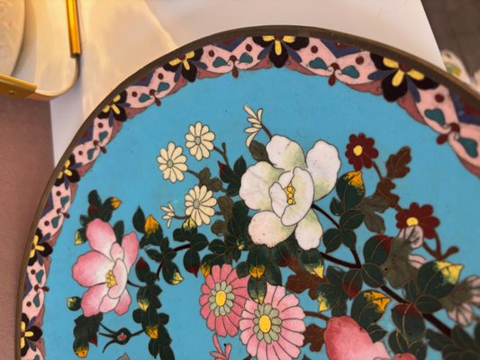 19th Century Cloisonné Plate, China, 1890s-SEI-2040411