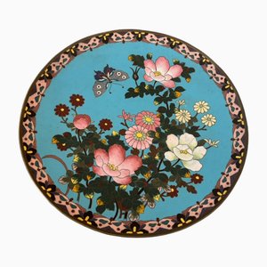 19th Century Cloisonné Plate, China, 1890s-SEI-2040411