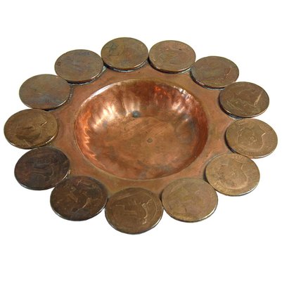 19th Century Copper Monay Dish from Spain-GIW-2032084