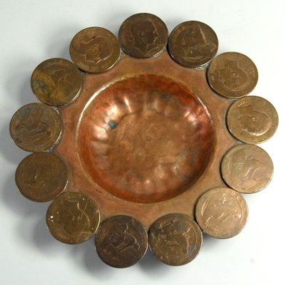 19th Century Copper Monay Dish from Spain-GIW-2032084