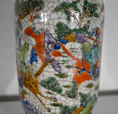 19th Century Crackled Earthenware Vase, Nanjing, China-RVK-1420428