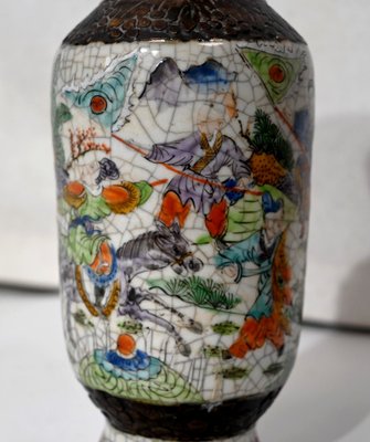 19th Century Crackled Earthenware Vase, Nanjing, China-RVK-1420428