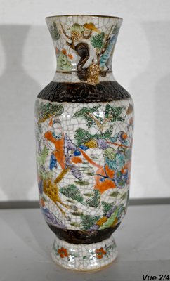 19th Century Crackled Earthenware Vase, Nanjing, China-RVK-1420428