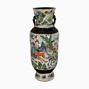 19th Century Crackled Earthenware Vase, Nanjing, China-RVK-1420428