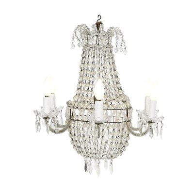 19th Century Crystal Chandelier-NQ-1340983