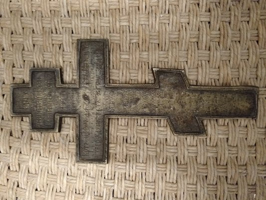 19th Century Cyrillic Homily Bronze Crucifix-ZFY-1153455