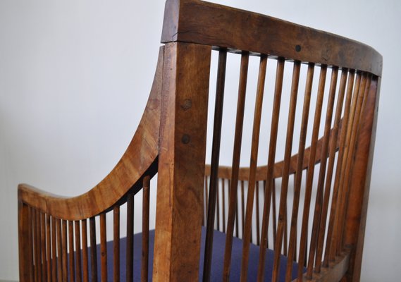 19th Century Danish Walnut Bergère Chair-HPQ-1306556