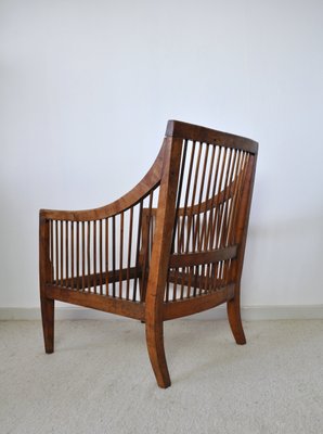 19th Century Danish Walnut Bergère Chair-HPQ-1306556