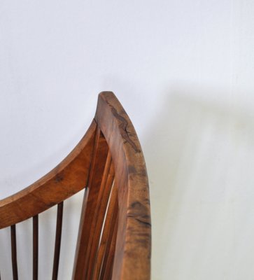 19th Century Danish Walnut Bergère Chair-HPQ-1306556