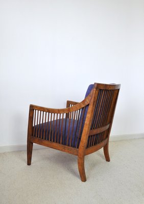 19th Century Danish Walnut Bergère Chair-HPQ-1306556