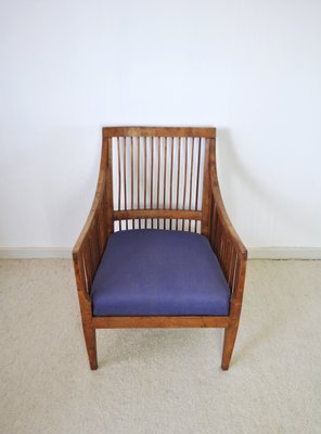 19th Century Danish Walnut Bergère Chair-HPQ-1306556