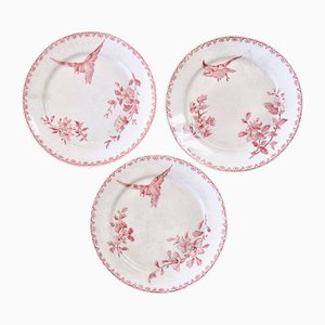 19th Century Dessert Plates from Sarreguemines, 1878, Set of 3-SHG-2043180