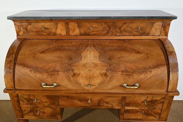 19th Century Directory Cylinder Desk in Walnut-RVK-1726235