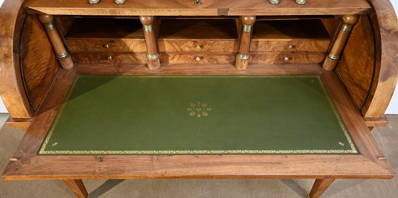 19th Century Directory Cylinder Desk in Walnut-RVK-1726235