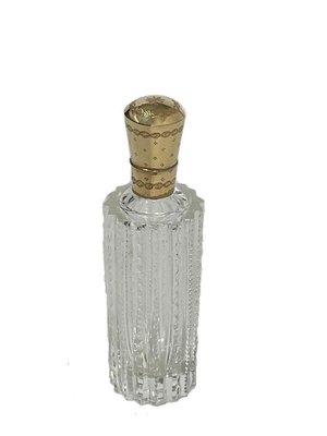 19th Century Dutch Crystal and Gold Scent or Perfume Bottle-UCH-1224394