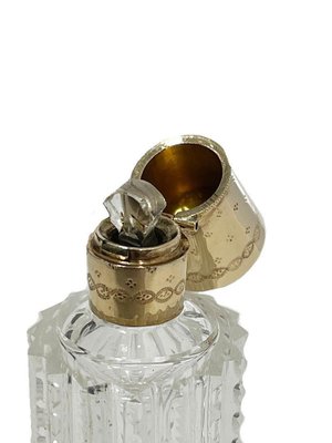 19th Century Dutch Crystal and Gold Scent or Perfume Bottle-UCH-1224394