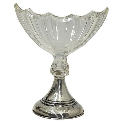 19th Century Dutch Crystal with Silver Salt Cellar by Van Delden, 1846-UCH-1803460