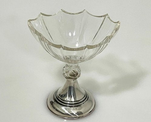 19th Century Dutch Crystal with Silver Salt Cellar by Van Delden, 1846-UCH-1803460