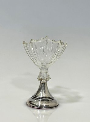 19th Century Dutch Crystal with Silver Salt Cellar by Van Delden, 1846-UCH-1803460