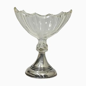 19th Century Dutch Crystal with Silver Salt Cellar by Van Delden, 1846-UCH-1803460