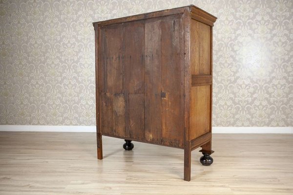 19th Century Dutch Mannerism Oak Cabinet-CYY-2031341