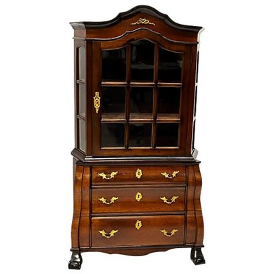 19th Century Dutch Miniature Mahogany Display Cabinet-UCH-1224870