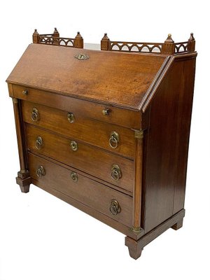 19th Century Dutch Oak Secretaire-UCH-1224187