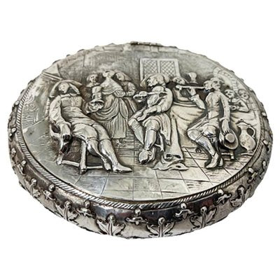 19th Century Dutch Silver Tobacco Box by J.J. Oosterbaan, Leeuwarden, 1842-UCH-1284826