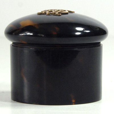 19th Century Edwardian Faux Tortoiseshell Small Container by J.C. Vickery, 1890s-GIW-2032088