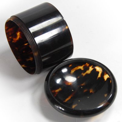 19th Century Edwardian Faux Tortoiseshell Small Container by J.C. Vickery, 1890s-GIW-2032088