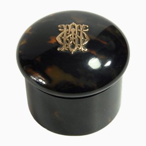 19th Century Edwardian Faux Tortoiseshell Small Container by J.C. Vickery, 1890s-GIW-2032088