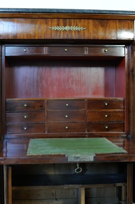 19th Century Empire Mahogany Secretaire-GAP-659008