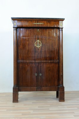 19th Century Empire Mahogany Secretaire-GAP-659008