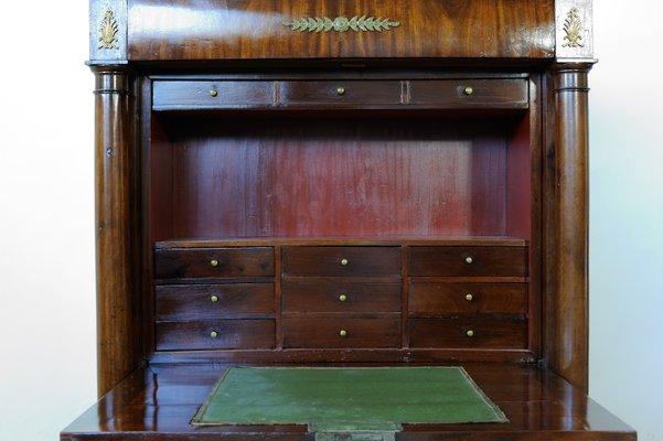 19th Century Empire Mahogany Secretaire-GAP-659008