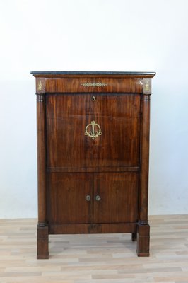 19th Century Empire Mahogany Secretaire-GAP-659008