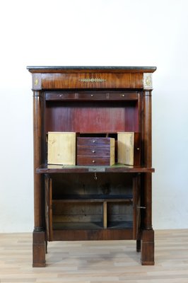 19th Century Empire Mahogany Secretaire-GAP-659008