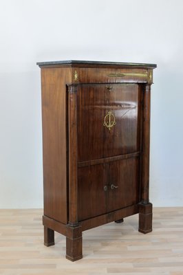 19th Century Empire Mahogany Secretaire-GAP-659008